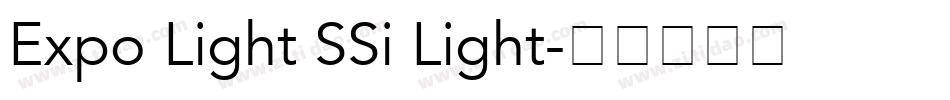 Expo Light SSi Light字体转换